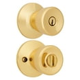 thumbnail image 3 of Brinks Mobile Home Keyed Entry Classic Bell Style Doorknob, Polished Brass Finish, 3 of 15