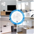 thumbnail image 4 of Canddidliike 2 Pack Oscillating Wall Mount Fan with Remote Control, 3 Speed Settings - White, 4 of 10