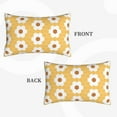 thumbnail image 4 of YFYANG Super Soft Rectangular Plush Cushion Cover (Without Pillow Insert), Hexagon Honeycomb Pattern Comfort and Non-Pilling Hidden Zip Bedroom Sofa Pillowcases, 14"x20", 4 of 9
