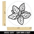 thumbnail image 2 of Basil Herb Plant Self-Inking Rubber Stamp Ink Stamper - Purple Ink - Mini 1/2 Inch, 2 of 7