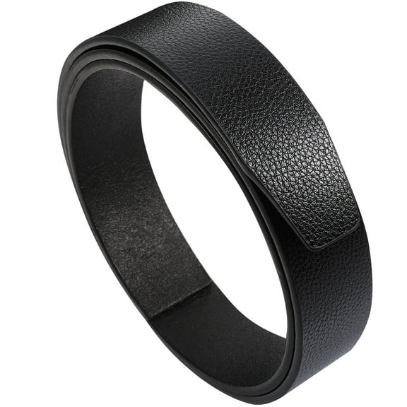 MRLESS Mens Leather Ratchet Belt Strap Lychee Pattern Belt Replacement Waist Strip