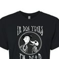 thumbnail image 3 of Corpse Bride - I'm Dead In Dog Years - Juniors Cropped Cotton Blend T-Shirt, 3 of 5