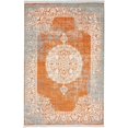 thumbnail image 1 of Unique Loom 3133057 4 x 6 ft. Olwen New Classical Rectangular Rug, Terracotta, 1 of 10