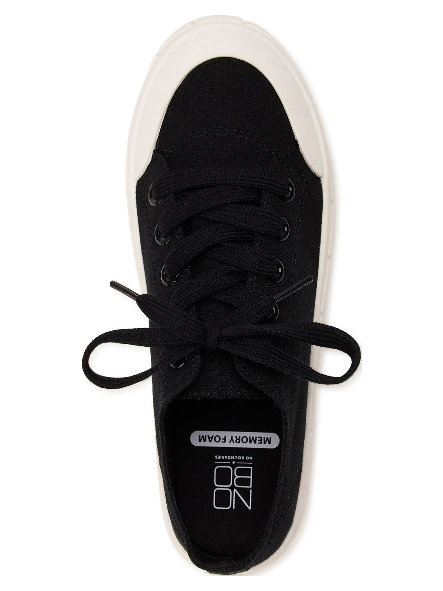 No Boundaries Women's Low Chunky Lug Fashion Sneakers