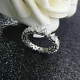 thumbnail image 3 of 2.50Ct Heart Cut Lab Created Diamond Women's Wedding Eternity Band Ring 14K White Gold Plated, 3 of 4