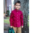 thumbnail image 5 of Arshiner Boys Long Sleeve Dress Shirt Button Down Shirts Formal School Uniform Shirt, 5 of 6