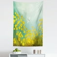 thumbnail image 1 of Nature Tapestry, Flourishing Landscape with Daisies on Grass and Dragonflies in the Air, Fabric Wall Hanging Decor for Bedroom Living Room Dorm, 5 Sizes, Green Yellow, by Ambesonne, 1 of 1