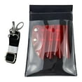 thumbnail image 5 of Bag, Pouch, Hair Stylist Tool with Belt, PU Leather, Stylist ,Comb Clip Shear Clear Red, 5 of 10
