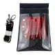 thumbnail image 4 of Estuche para tijeras, bolsa para tijeras, herramienta para tijeras, cuero de PU con cinturón, tijeras para el cabello rojo claro, 4 of 9