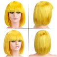 thumbnail image 4 of Luxtrada Sexy BOBO Full Wig Multiple Colors Cosplay Costume Anime Halloween Party Hair (Red), 4 of 10