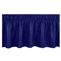 JeashCHAT Bed Skirt Wrap Around Elastic Ruffles Resistant with Adjustable Elastic Belt