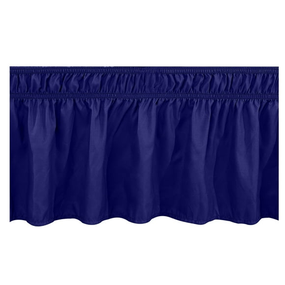 Rbaofujie Bed Skirt Full Bed Bed Skirt Wrap Around Elastic Ruffles with Elastic Belt Wrap Around Bed Skirts