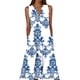 thumbnail image 3 of TaTaai Womens Strap Design V Neck Sleeveless Casual Summer Dress Loose Fit Maxi Length Beach Vacation Sundress Gift, 3 of 5