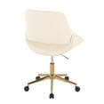 thumbnail image 6 of LumiSource Fabrico Office Chair in Gold Metal, Cream PU color, 6 of 7