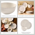 thumbnail image 3 of Better Homes & Gardens Artisan 12-Piece White Stoneware Dinnerware Set, Service for 4, 3 of 15