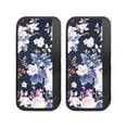 thumbnail image 5 of ZIATUBLE Refrigerator Door Handle Covers Set of 4 Pack Soft Kitchen Appliance Gloves Fridge Dishwasher Handle Sleeve Protector Washable Kitchen Accessory, Peony Floral Deep Blue, 5 of 7