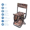 thumbnail image 2 of Ozark Trail Stool with Cooler & Back Support, Camouflage, Black Steel Legs & Carry Strap, Multi Purpose., 2 of 8