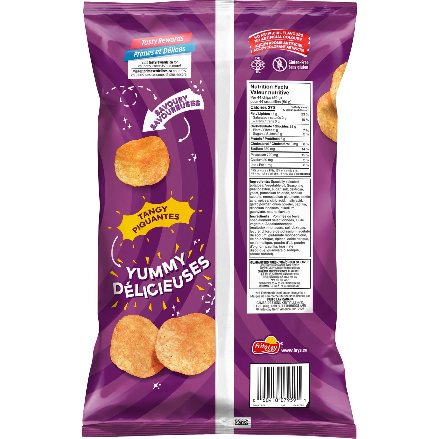 Lay's All Dressed flavoured Potato Chips, 220 g.