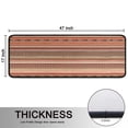 thumbnail image 5 of Kitchen Rugs Sets Of 2,Brown Geometric Striped Pattern Anti Fatigue Kitchen Mat Rugs Non Slip Washable,Decorative Kitchen Floor Mats for Kitchen,Sink,Laundry,17"x47"+17"x47", 5 of 5