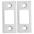 thumbnail image 4 of ELAYARD 2Pcs Door Knob Strike Plate Stainless Steel Rectangular Door Reinforcement Homeowners Professional, 4 of 6