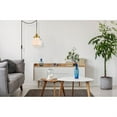 thumbnail image 2 of Living District LDPG6257BR Lyle 1 Light Brass & Frosted White Glass Plug-In Pendant, 2 of 3