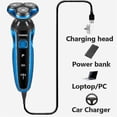 thumbnail image 5 of Afeitadora eléctrica, limpieza de afeitado eléctrica recargable, Compatible con hombres, lavable Zn1159, 5 of 5