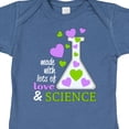 thumbnail image 4 of Inktastic Made with Lots of Love and Science Heart Bubbles in a Beaker Boys or Girls Baby Bodysuit, 4 of 5