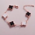thumbnail image 1 of Pulsera de trébol de cuatro hojas con sonido de agitación, pulsera de cristal coreana, joyería para damas, reloj de regalo, 1 of 6