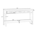 thumbnail image 2 of Modern Console Table, Sofa Side Table with 3 Drawers and 1 Shelf, Wood Entrance Table for Entryway, Hallway, Living Room, Foyer, Corridor, 2 of 9