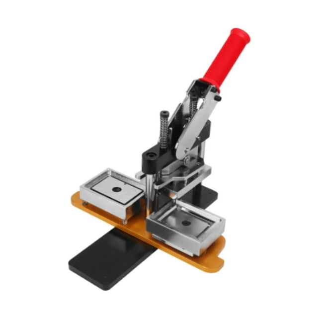 Fabricante de botones de rectángulo máquina DIY Presione Máquina de agarre cómoda Compacta Compact Botton Maker para artesanías Partes de las escuelas