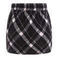 thumbnail image 2 of TiaoBug Kids Girls Plaid A-line Mini Skirts Tennis School Uniform Skorts Skater with Lining Shorts Black 7-8, 2 of 7
