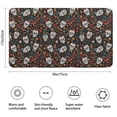 thumbnail image 3 of Colorful Skull Flower Pattern Bathroom Rugs Mat,Non Slip Microfiber Bathroom Rug,Rubber Backing,Soft Bathroom Mats for Bathroom Floor,Tub and Shower,17x30in(43x75cm), 3 of 5