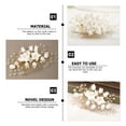 thumbnail image 2 of Shisuyan Bridal Hair Piece with Rhinestone Flower Design Wedding Hair Accessory 1Pcs, 2 of 9