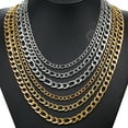 thumbnail image 5 of Hermah 3/5/7/9mm Stainless Steel Mens Figaro Chain Necklace 18-24inch, 5 of 5