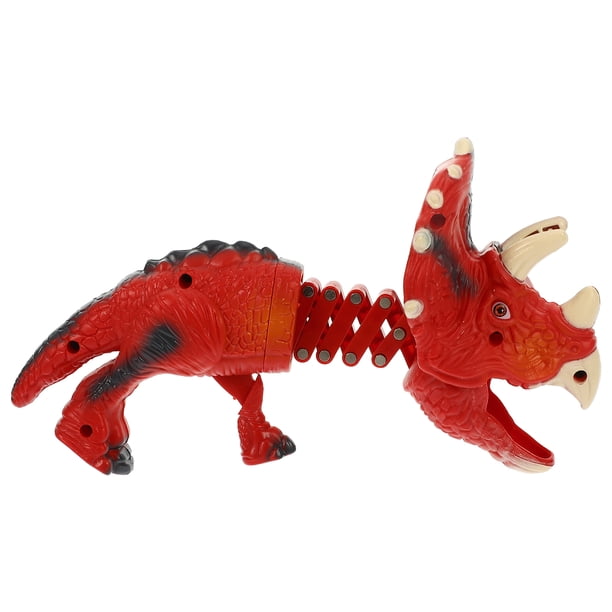 Juguete de dinosaurio con resorte telescópico, divertido juguete de dinosaurio, accesorio complicado