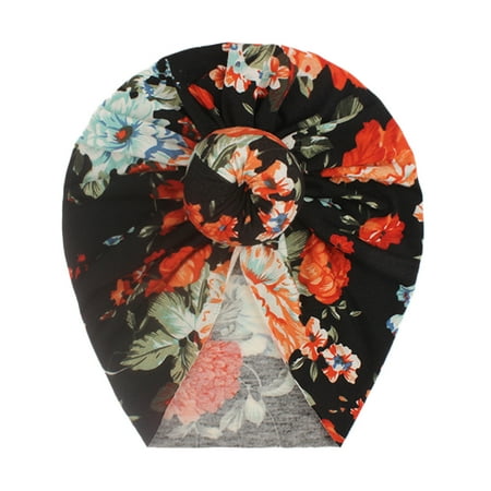 

Toddler Kids Baby Boys Girls Floral Knotted Hat Beanie Headwear Accessories Winter Baby Hats