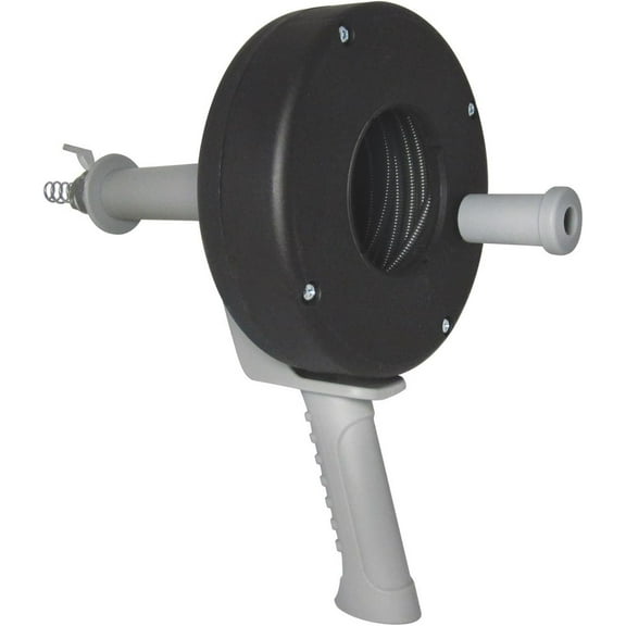 Cobra Plumbing Drum Auger Power Drain Snake - Manual, Durable - 1/4" x 25'