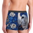 thumbnail image 4 of KLL Blue Heron Floral Garden Men's Cotton Boxer Briefs Underwear-Small, 4 of 7