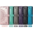 thumbnail image 6 of Samsung Galaxy Z Fold3 5G Mandala Wallet Case,Slim 3D Flip Leather Magnetic Closure with Credit Card Holder & Hand Strap Flip Folio Closure Phone Case for Samsung Galaxy Z Fold3 MTL Rose Gold, 6 of 12