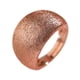 thumbnail image 4 of Anillo cepillado joyería redonda para hombres mujer cobre abierto anillo ajustable para Oro rosa, 4 of 9