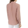 thumbnail image 3 of Unique Bargains Women's Tie Neck Long Sleeve Button Decor Work Office Blouse Top, 3 of 7