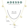 thumbnail image 5 of Adesso Milano Jewelry 14K Gold Plated Sterling Silver Dainty Butterfly Charm Necklace for Women, Womens Necklaces, 5 of 8