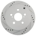 thumbnail image 4 of Geelife Drilled & Slotted Rear Coated Brake Rotor for Toyota, 4 of 9