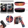 thumbnail image 6 of HUISEFOR 15 Pieces Sunset Palm Tree Car Seat Cover Full Set Including Steering Wheel Cover, Belt Cover, Breathable, Non Slip, Scratch-Resistant, Universal Size Fit for Most Cars, 6 of 7