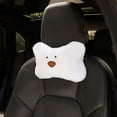 thumbnail image 4 of Cojín de asiento para coche, almohada para coche, almohada de apoyo lumbar con diseño elevado de oso lindo, 4 of 6