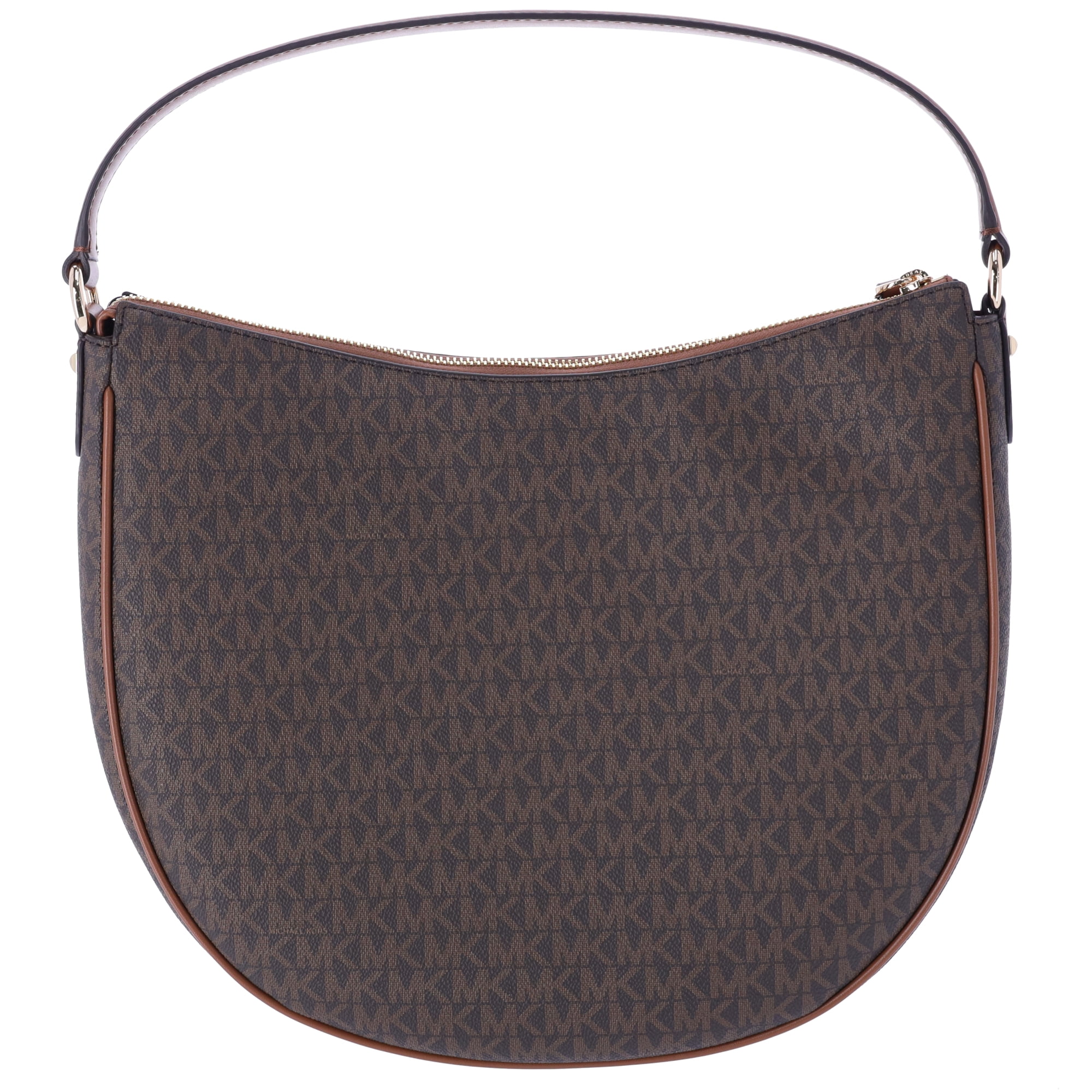 【美穂】ダークブラウン MIchael Kors Dover Large Half Moon Shoulder Bag Hobo Brown MK