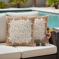 thumbnail image 4 of Fall Gnomes Outdoor Waterproof Pillow Covers, Pumpkin Thanksgiving Autumn Leaves Retro Plaid Decorative Square Throw Pillowcase Sofa Cushion Sham for Patio/Couch/Chair, 20"x20" 2 Pack, 4 of 8
