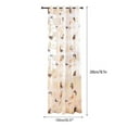 thumbnail image 3 of FNGZ Khaki Butterfly Fashion Sheer Kitchen Curtains, 2.36 x 7.09 in, 3 of 9