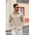 thumbnail image 5 of COOFANDY Men's Regular Fit Dress Shirts Wrinkle-Free Long Sleeve Casual Button Down Shirts, 5 of 7