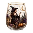 thumbnail image 2 of Halloween Drinkware, Halloween Drinking Glasses, Halloween Icon Glasses, Halloween Glass Cups, 4X2.5 in Witch Magic Scene Stemless Cup for Spooky Season Sips and Tabletop, 2 of 7